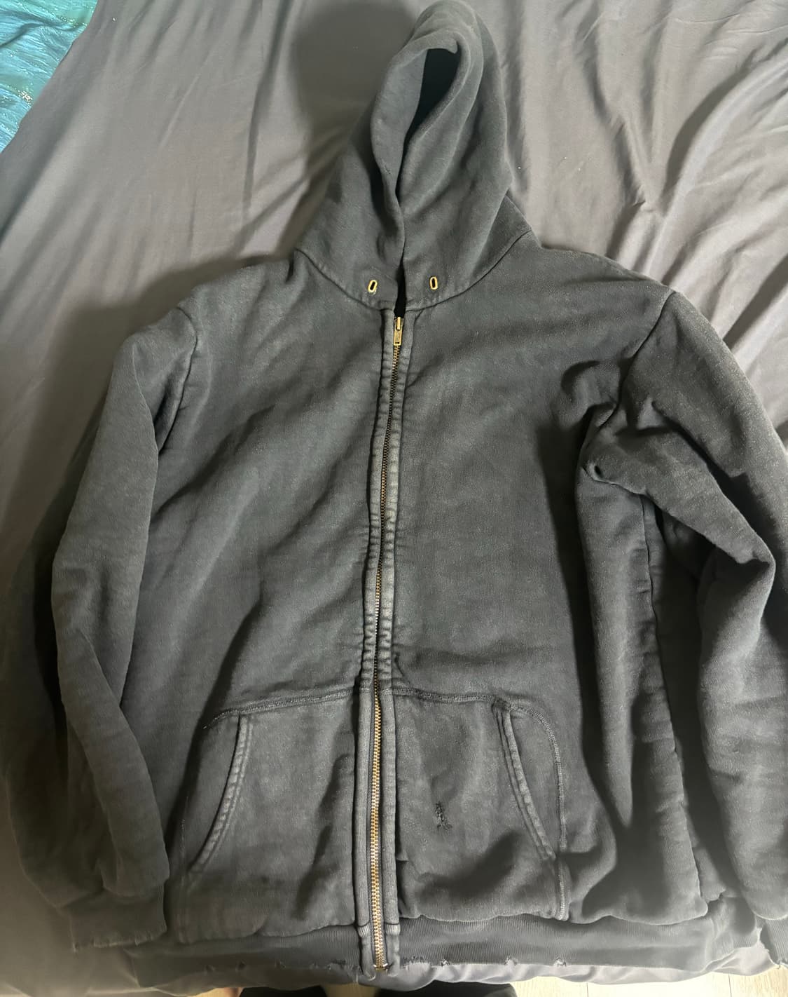 [2] 아프레쎄 후드 집업 블랙 상품이미지2