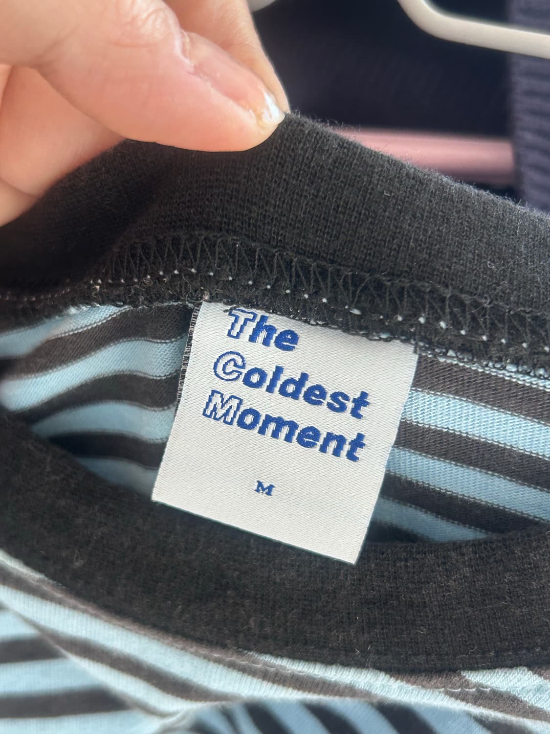 TCM mini logo stripe long sleeve (스카이블루) 상품이미지4