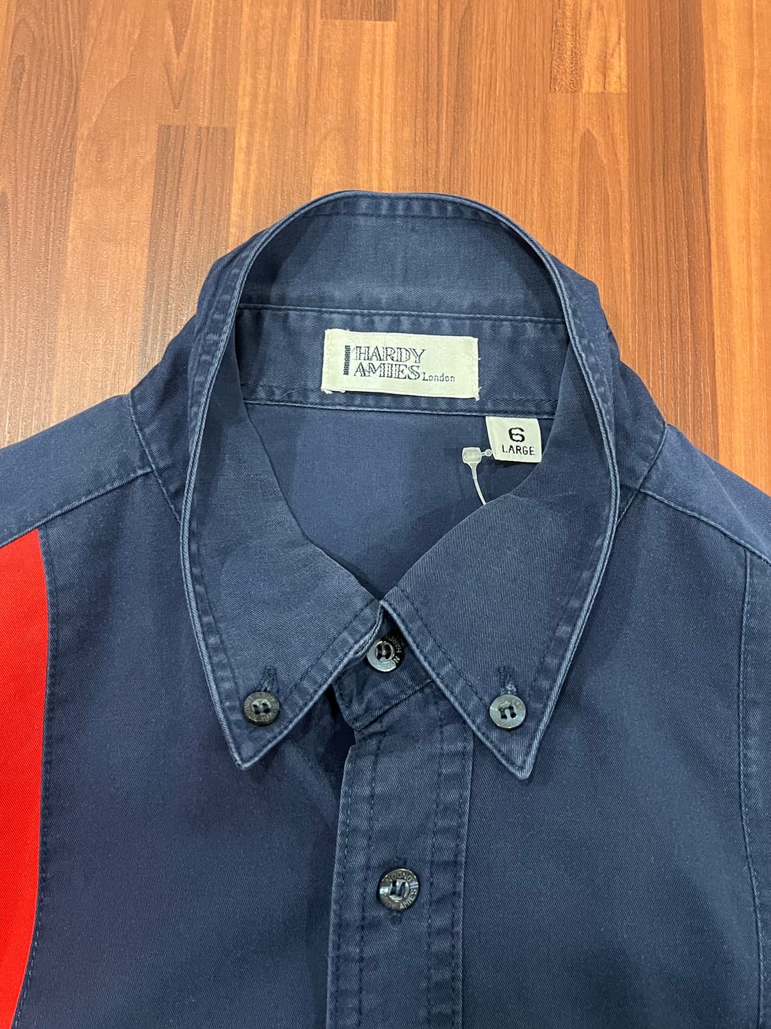 Hardy Amies 빈티지 자수 패치 배색 셔츠 상품이미지7