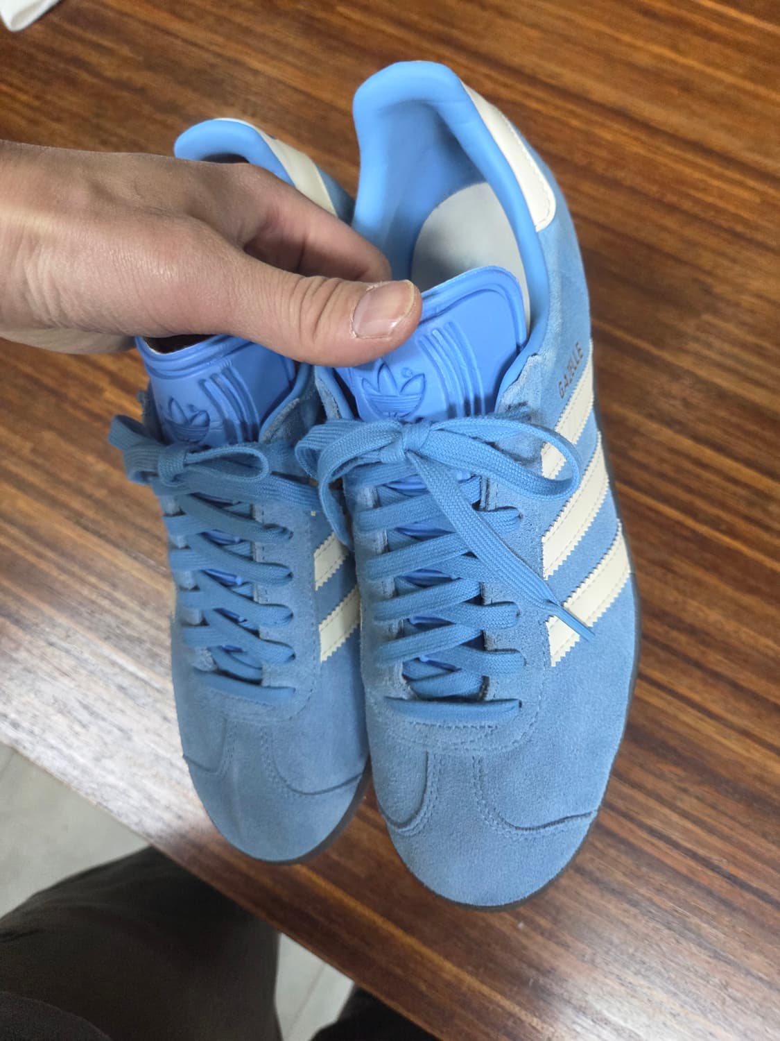 아디다스 가젤 스웨이드 스카이블루 270 상품이미지8