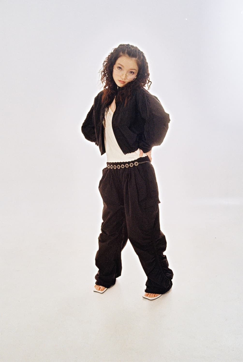 루루 하이넥 집업 세트(집업,바지) 상품이미지3