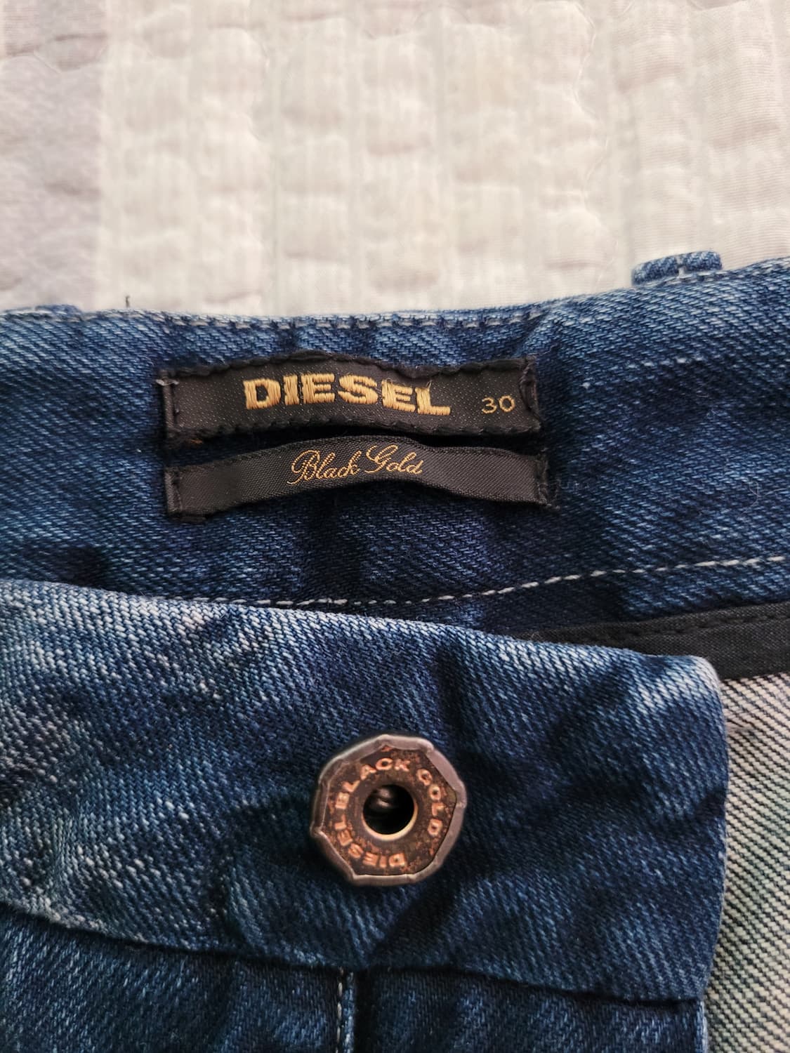 디젤 diesel 블랙골드 슬림스키니 셀비지데님 탭30 실32 상품이미지5