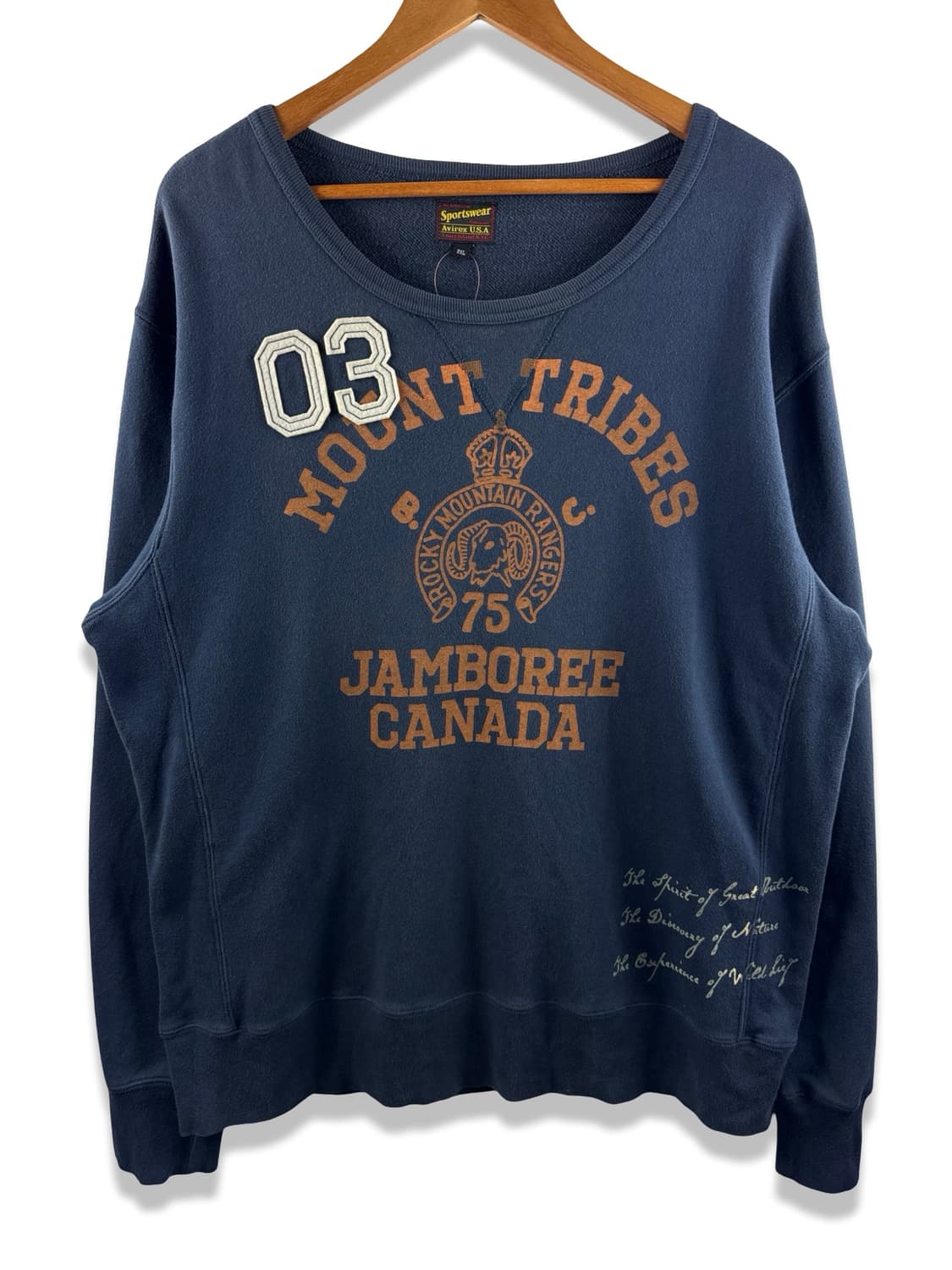 아비렉스 Y2K 아치로고 빅사이즈 스웻셔츠2891 상품이미지1