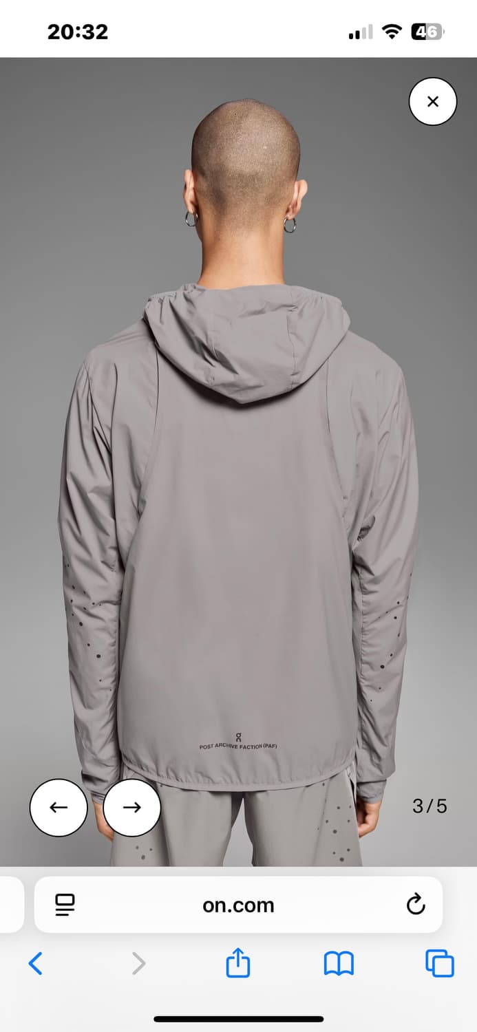 On러닝 x post archive faction (paf) 윈드브레이커 상품이미지2