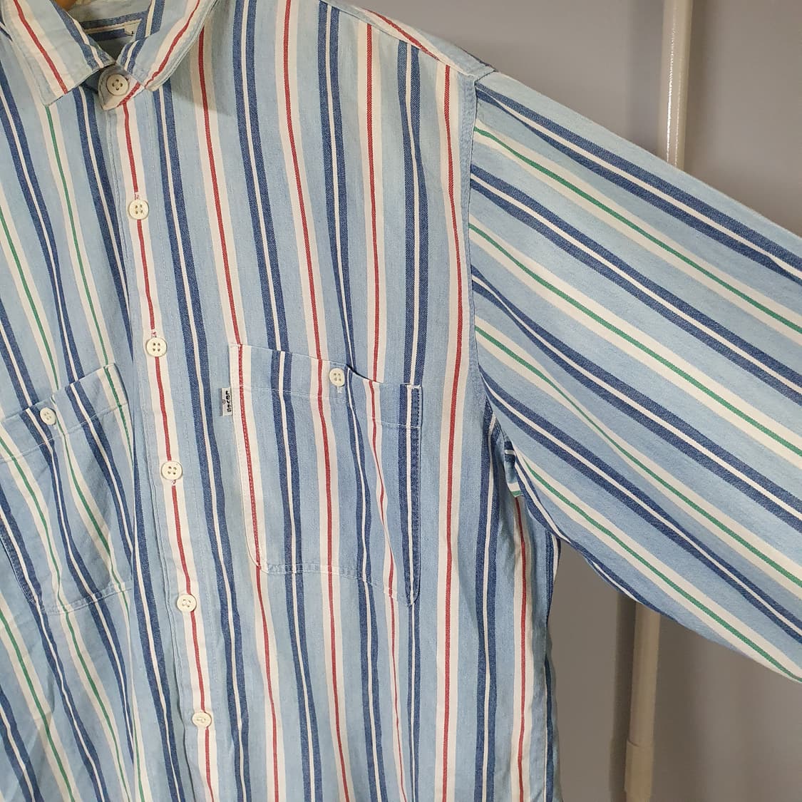 빈티지 한주 리바이스 스트라이프 셔츠 상품이미지2