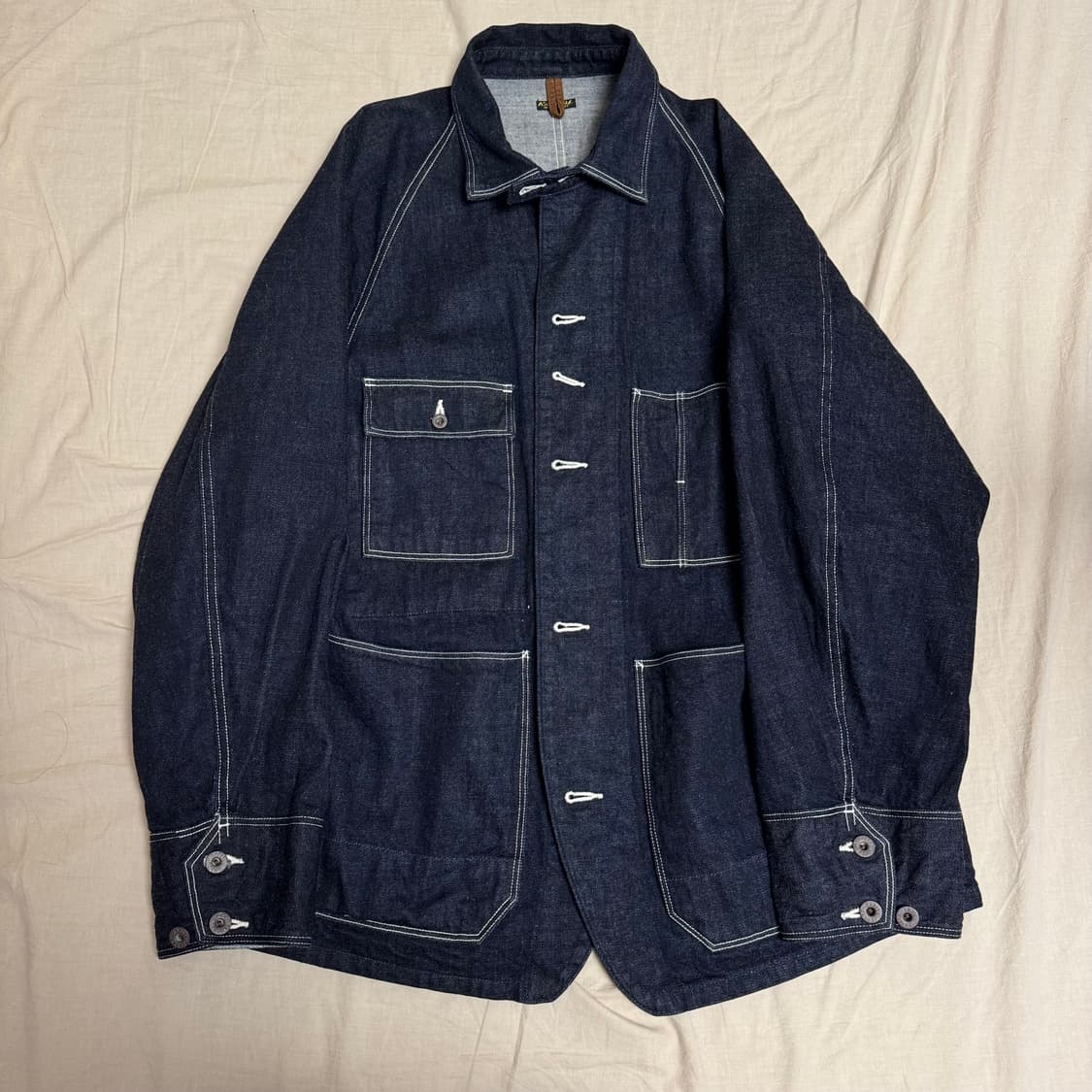 [4]캐피탈 12온즈 데님 캑터스 커버롤 인디고 상품이미지3