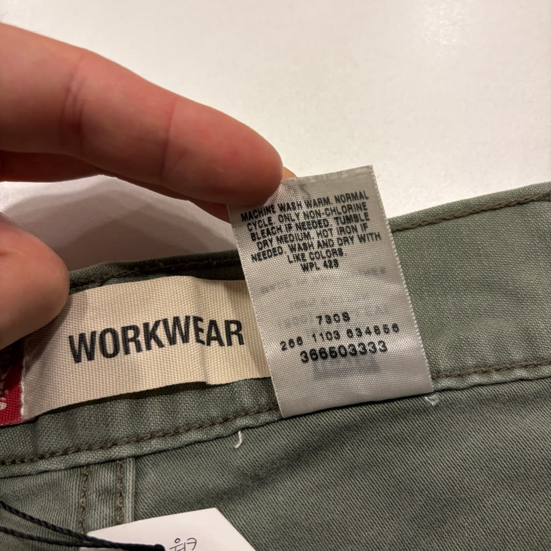 [32] 리바이스 WORKWEAR 카고 반바지 올리브 B414 상품이미지7