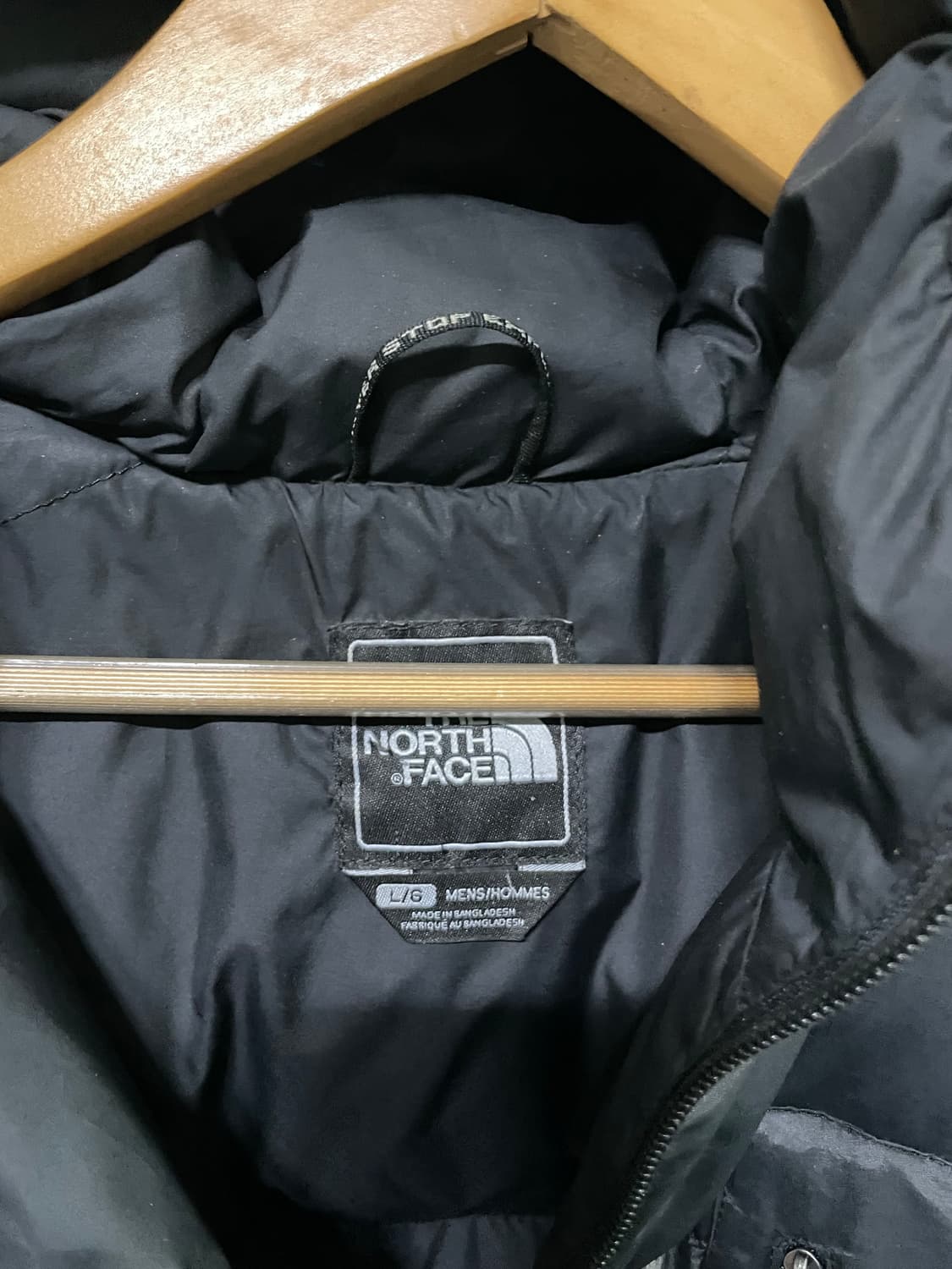 노스페이스 구스다운 퍼텍스 패딩 올블랙 700 XL 105사이즈 상품이미지9