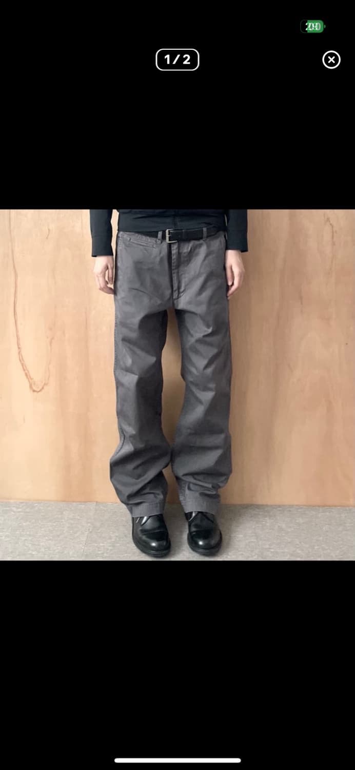 꼼데 옴므 그레이 치노 팬츠 s 상품이미지1