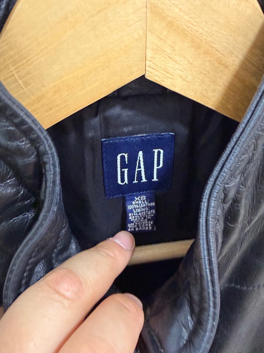 올드 갭 GAP 레더 베스트 조끼 상품이미지9