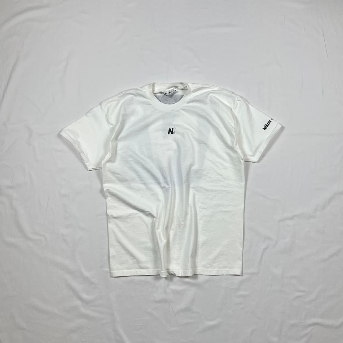 90‘s 니콘 nikon 아이웨어 프린트 반팔티 상품이미지1