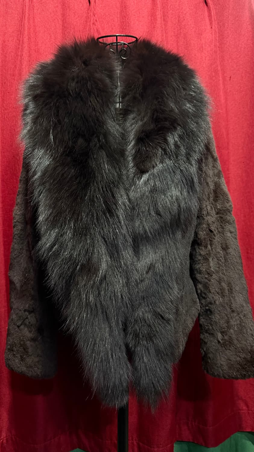 빌리윌리 토끼털 여우털 퍼코트 자켓 상품이미지1