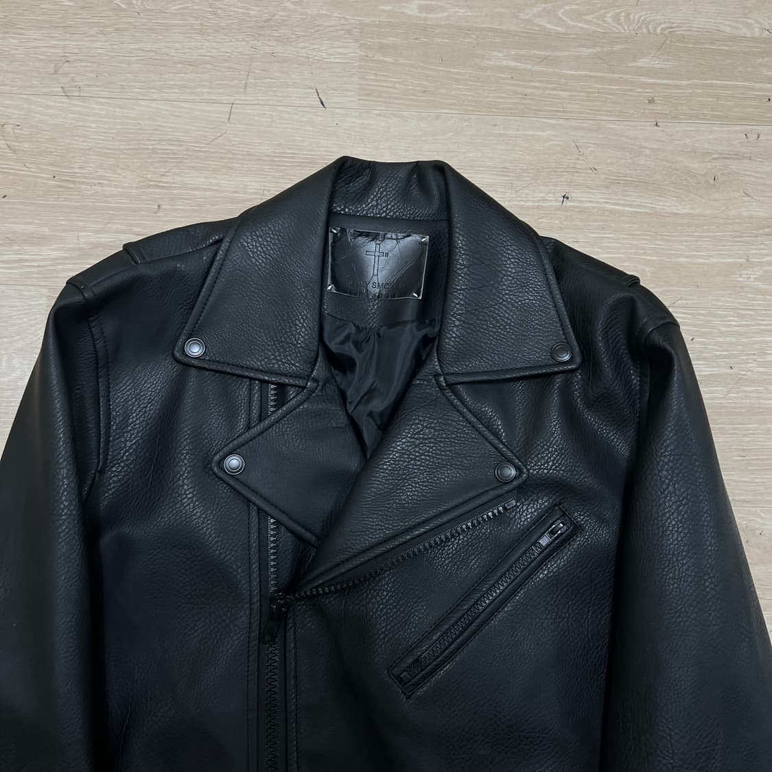 헤비스모커 무광 레더 라이더 가죽자켓 [블랙] XL/105 상품이미지2