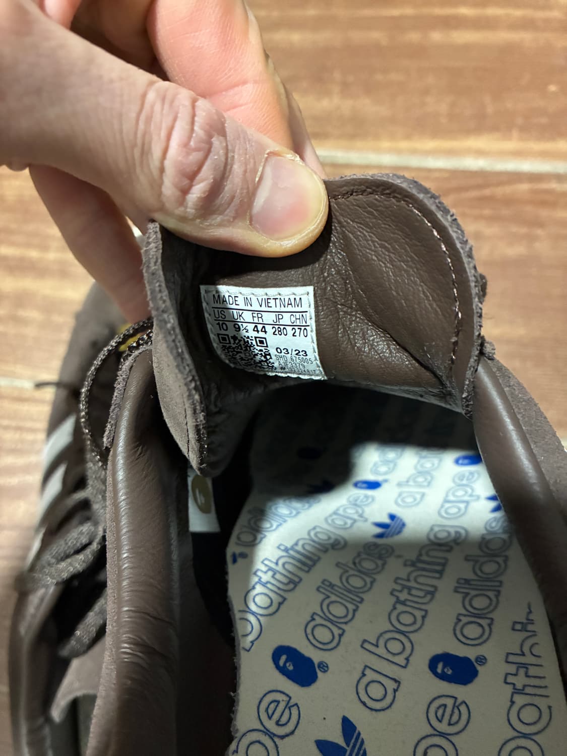 아디다스X베이프 30주년 캠퍼스 브라운 상품이미지5