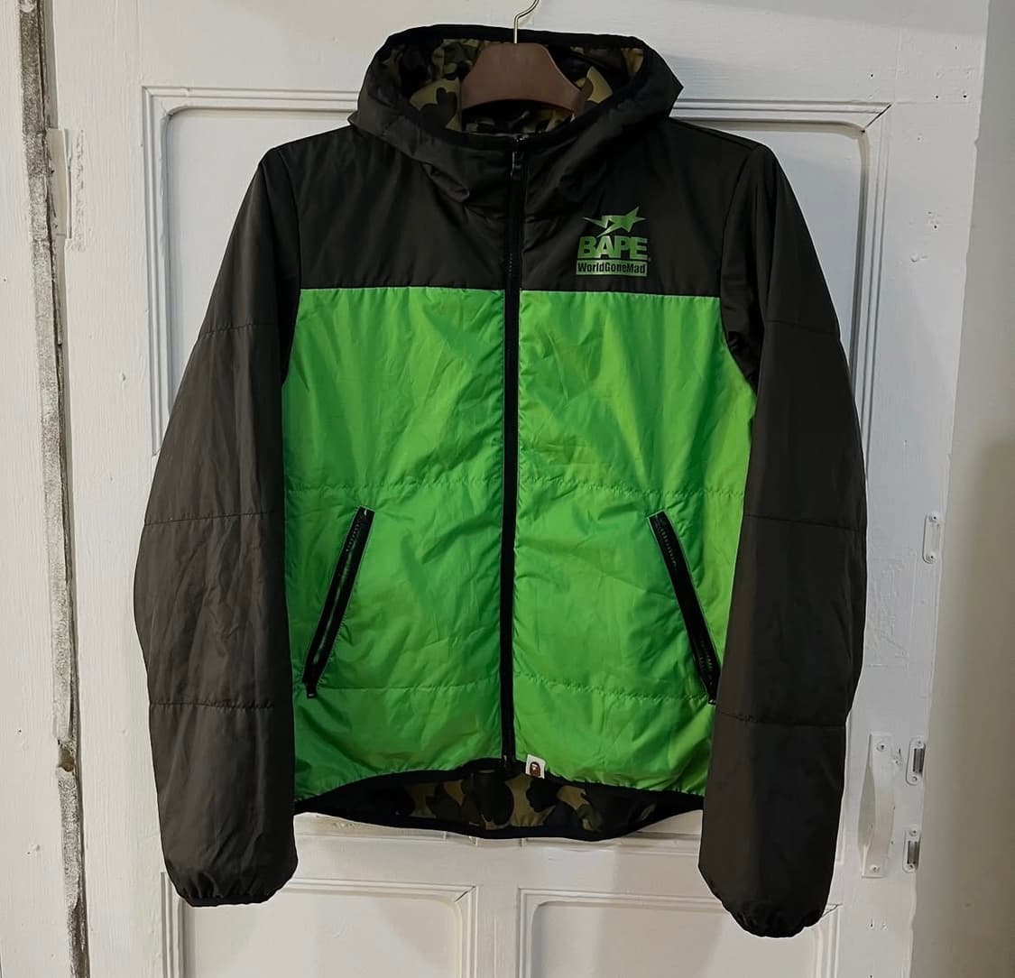 베이프 양면 경량 패딩 리버서블 상품이미지4