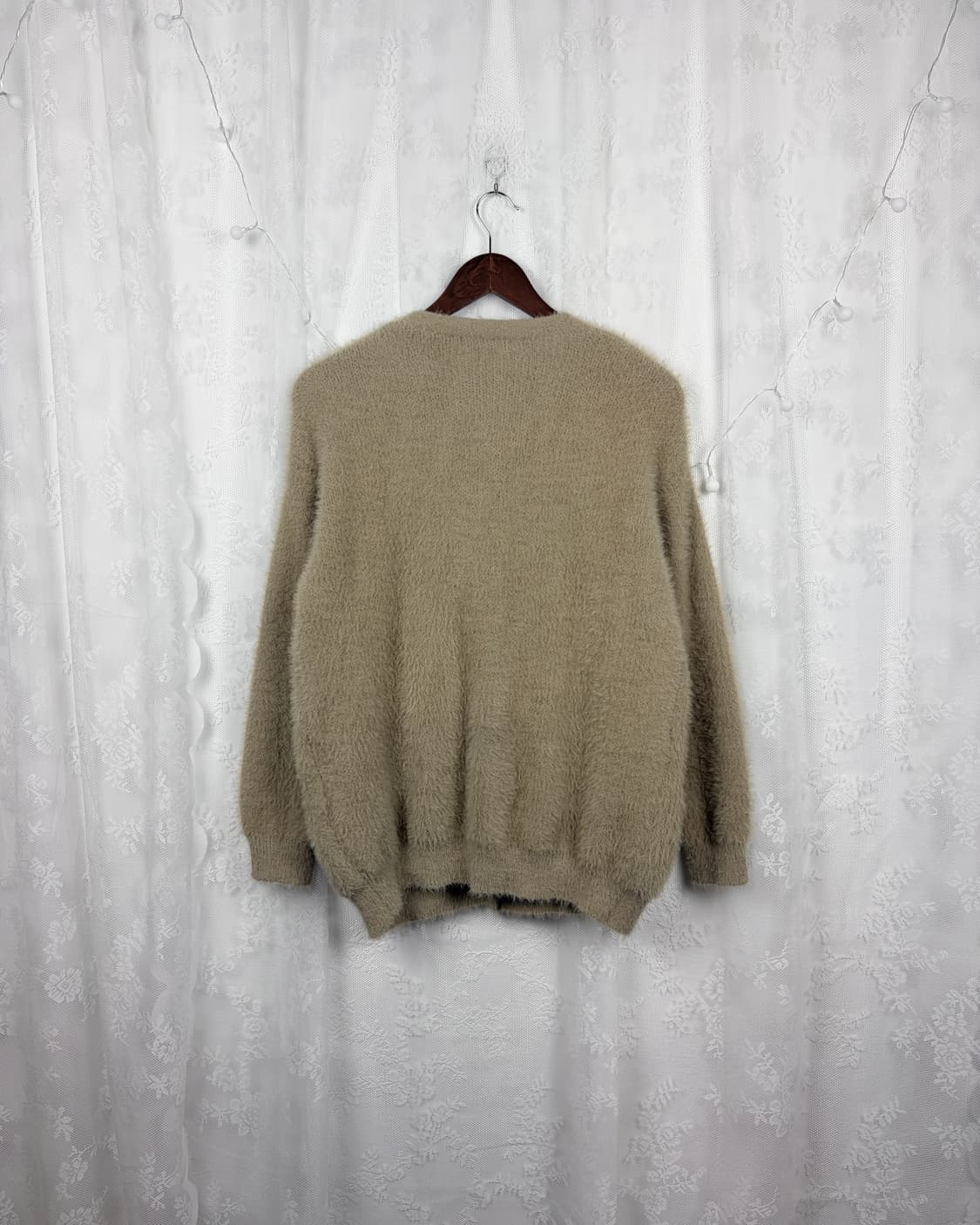 CLEA Beige Hairy Knit Cardigan 상품이미지4