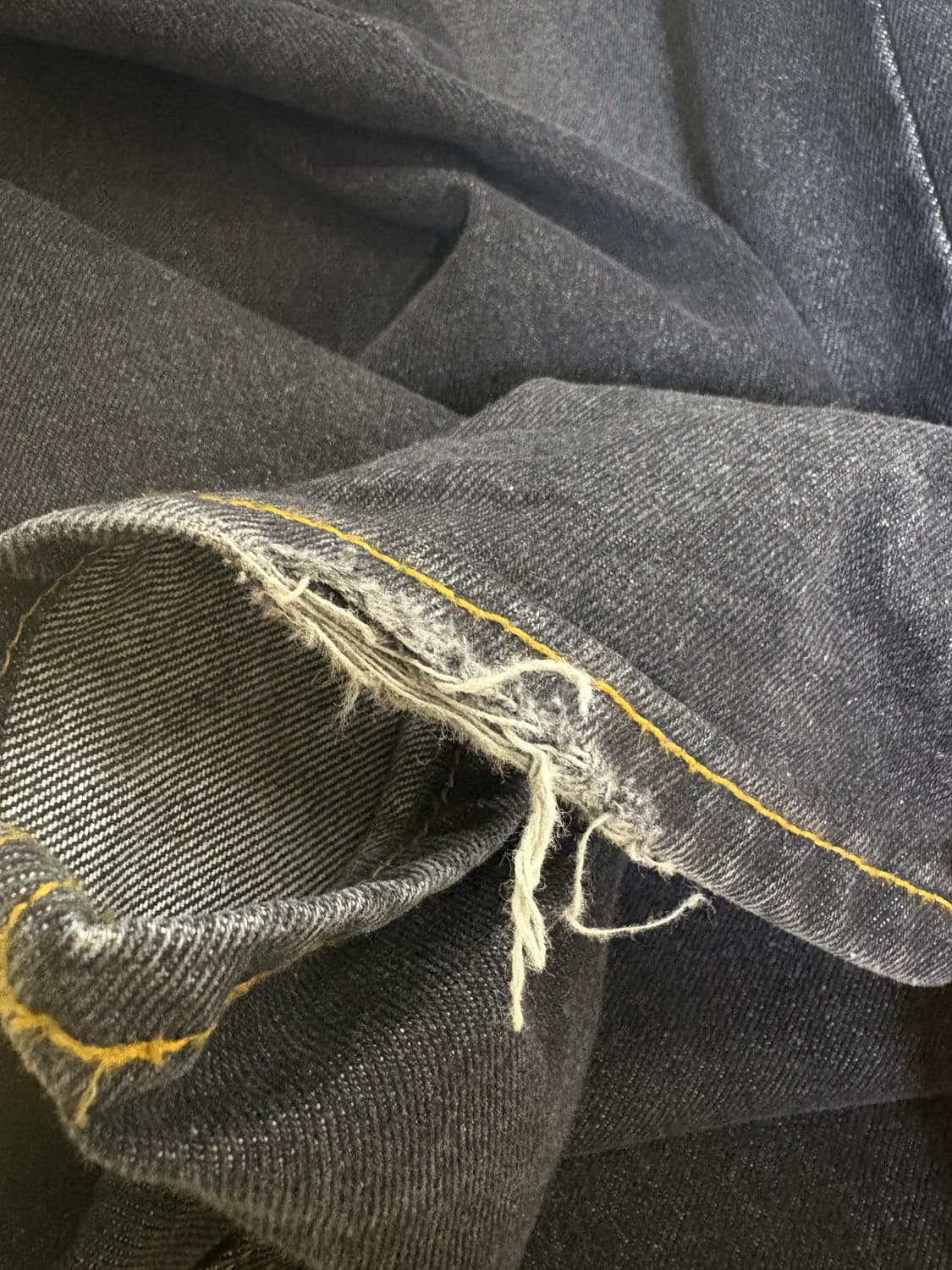 위캔더스 드워프 블랙 데님 팬츠 s사이즈 상품이미지6