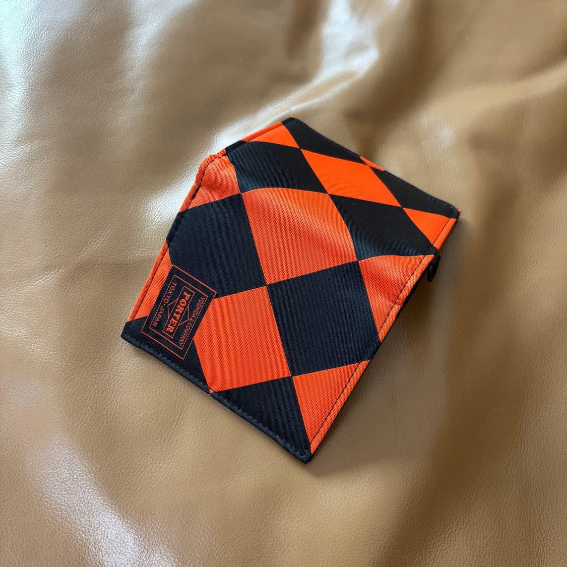 PORTER 포터 월렛 지갑 아가일 오렌지 블랙 상품이미지7