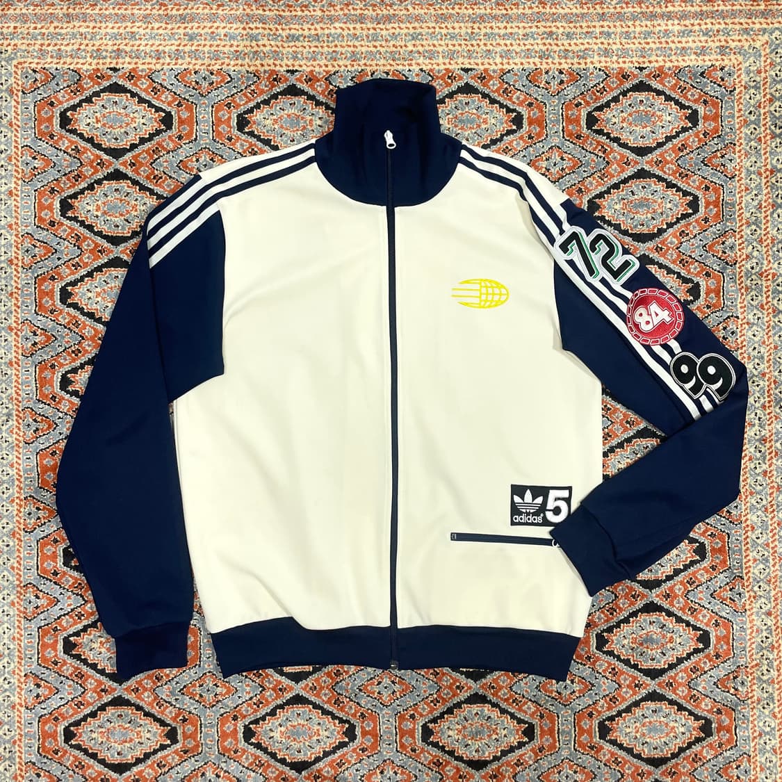 아디다스 오리지널 와펜 디테일 네이비 집업져지 남성110 상품이미지1