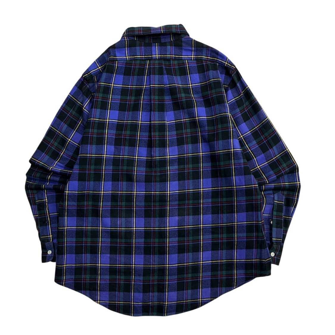 폴로 랄프로렌 퍼플포니 퍼플 타탄체크 울 셔츠 XL 상품이미지3