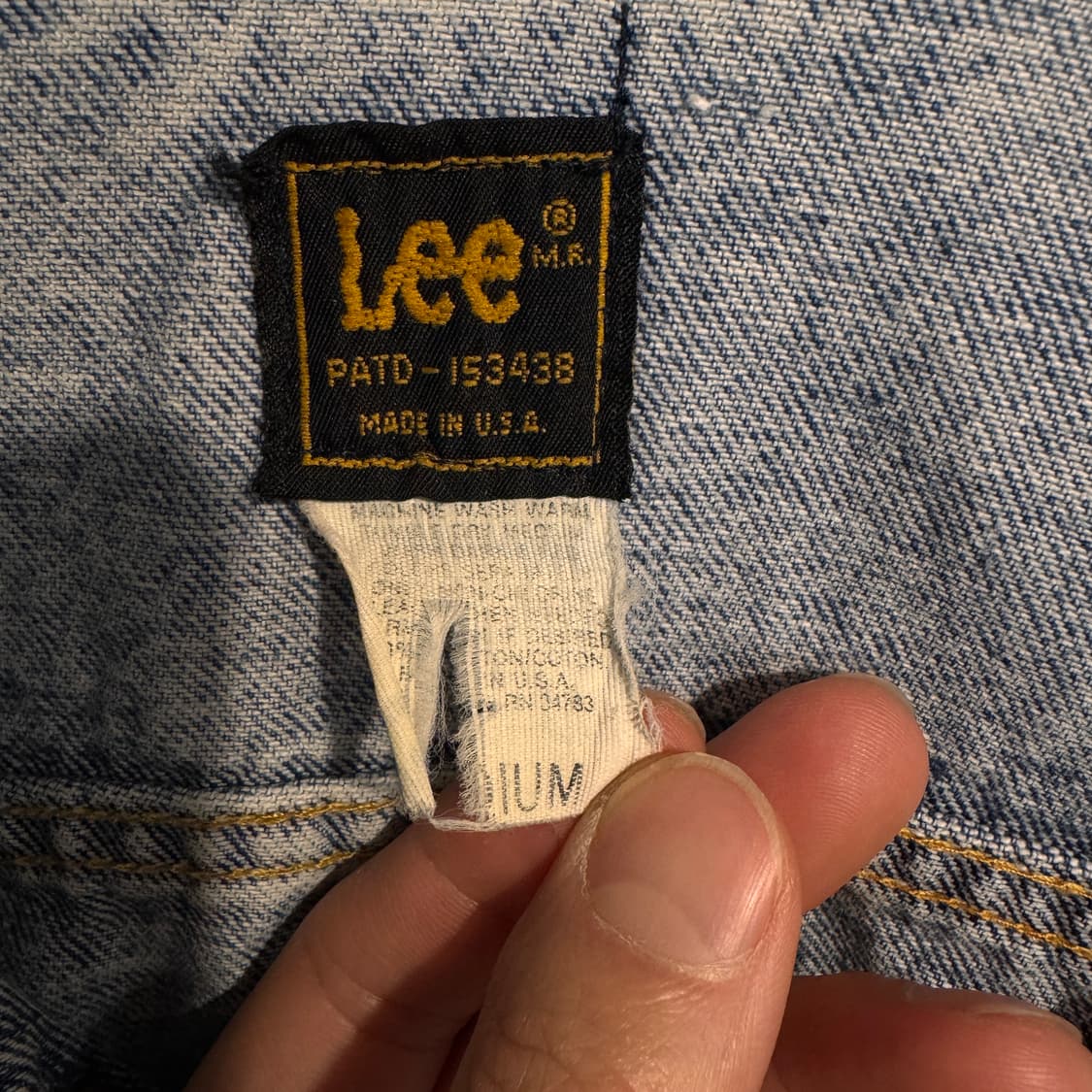 80s Lee Denim Trucker Jacket Made In USA 상품이미지7