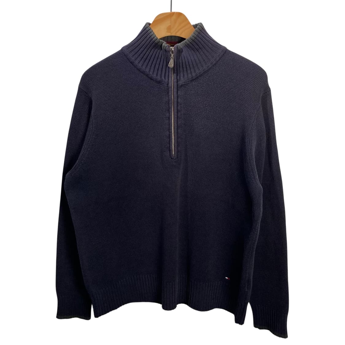타미힐피거 네이비 반집업 니트 상품이미지2