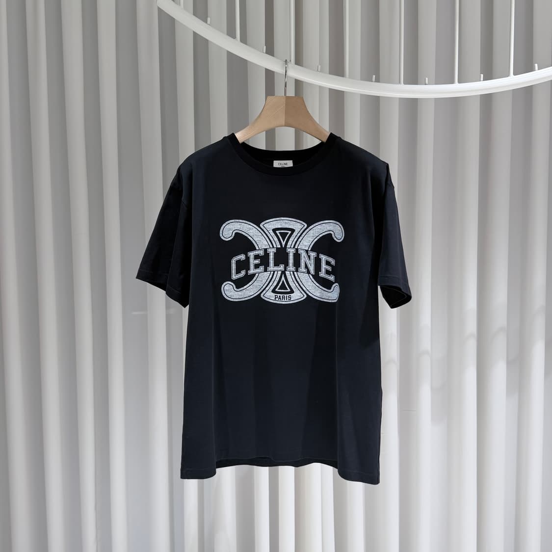 (A+/S) / 셀린느 트리옹프 프린트 루즈 반팔 티셔츠 상품이미지1