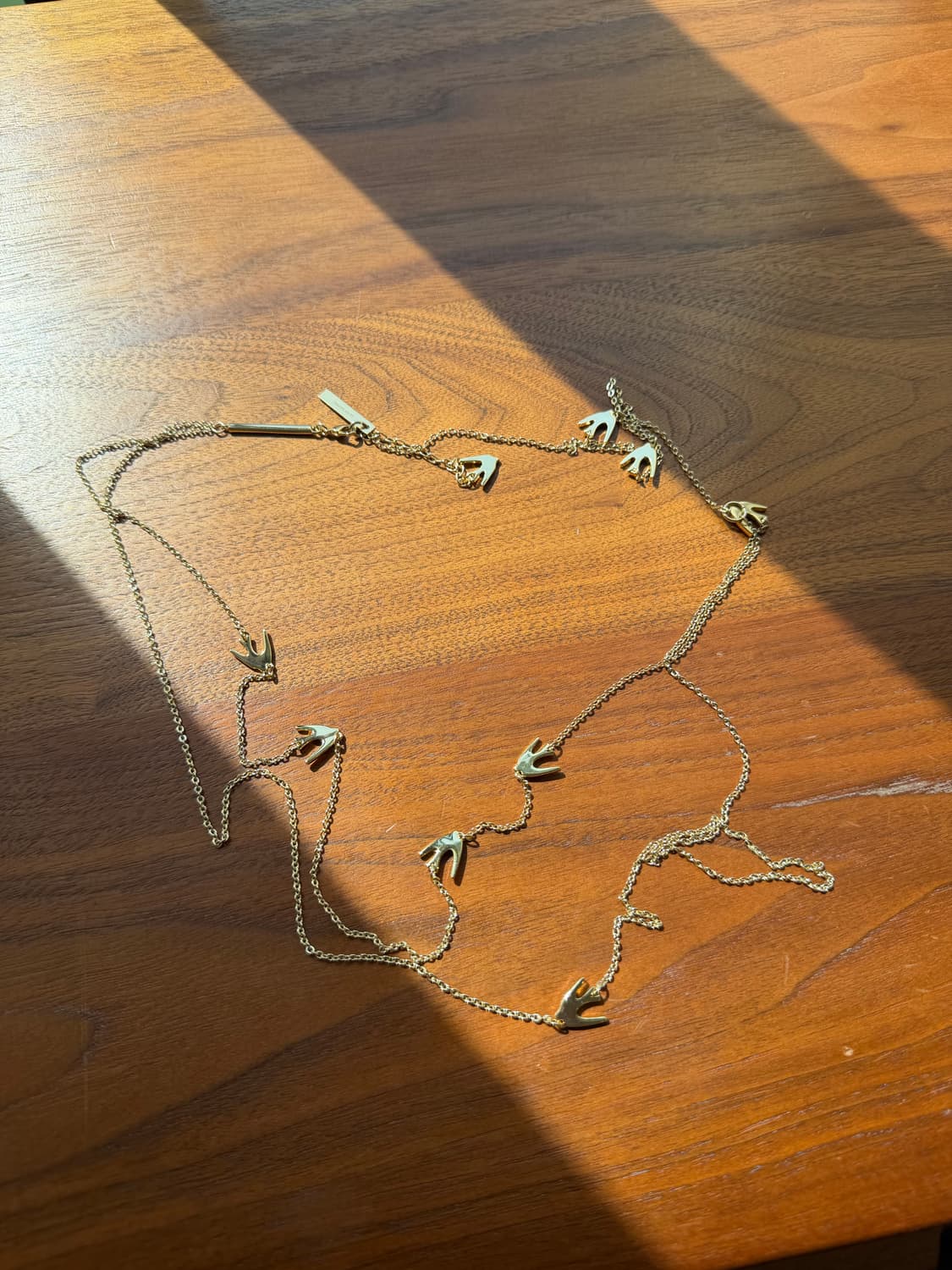 알렉산더 맥퀸 제비 레이어드 드롭 목걸이 상품이미지2