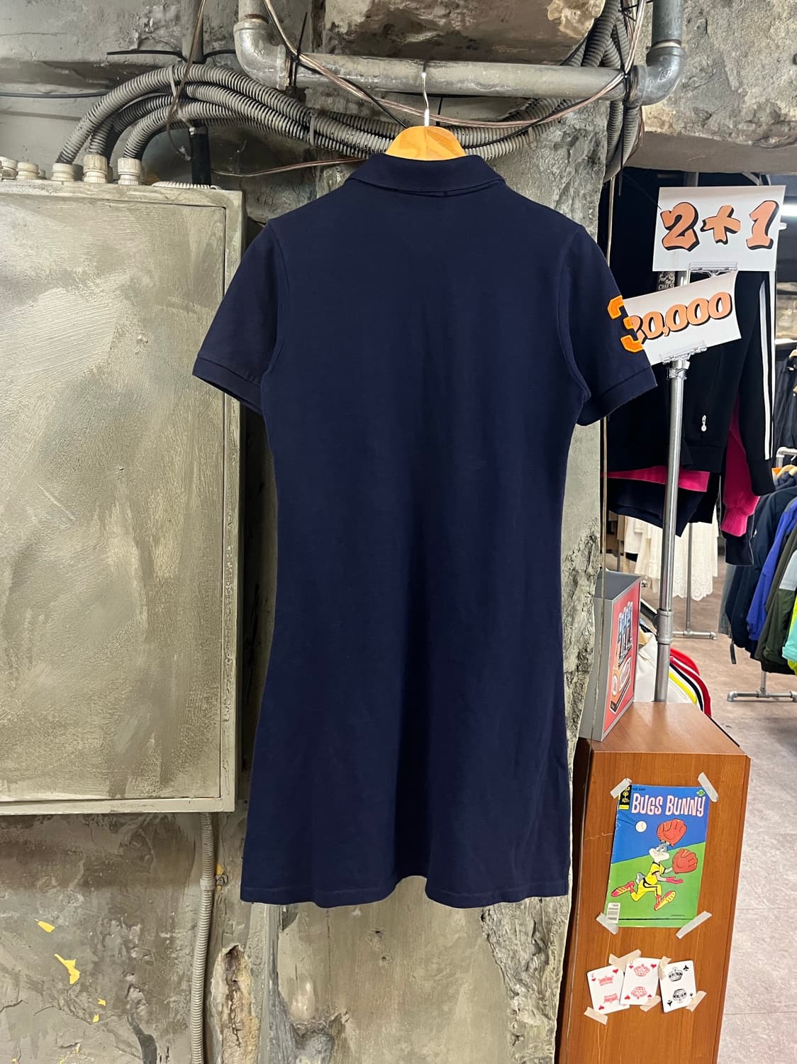 폴로 랄프로렌 빅포니 반팔 카라 원피스 네이비 M #csz3800  *사 상품이미지2