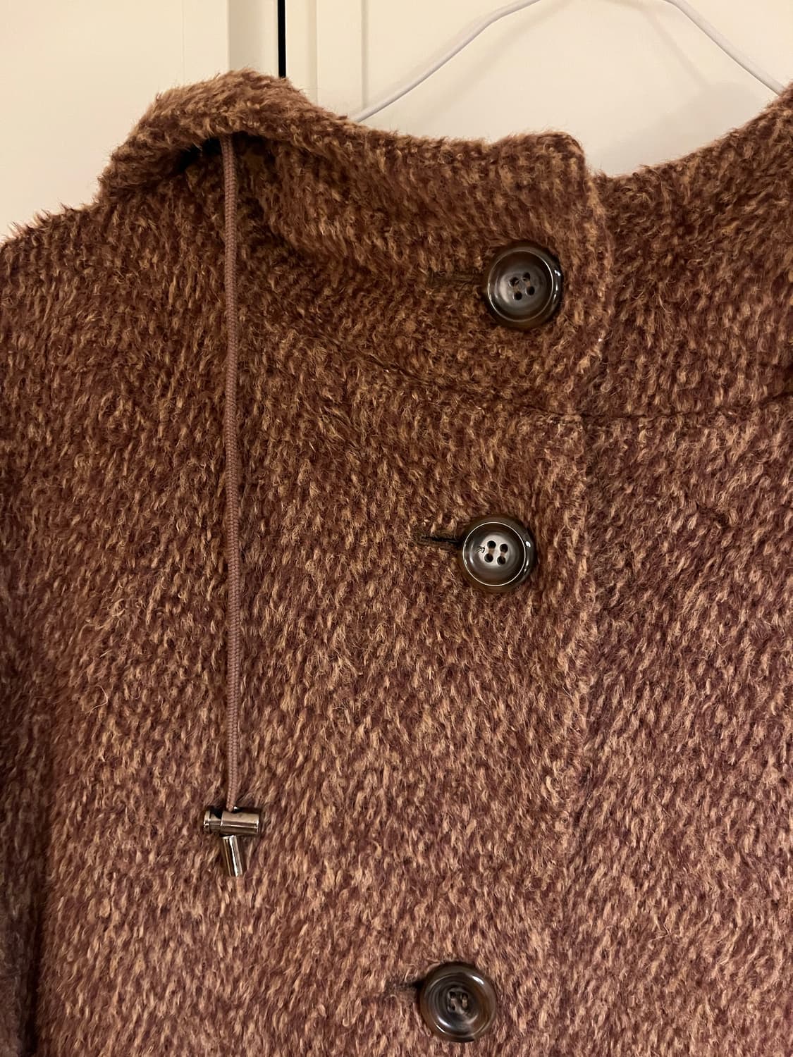 KARRA 브라운 후드 코트 상품이미지3