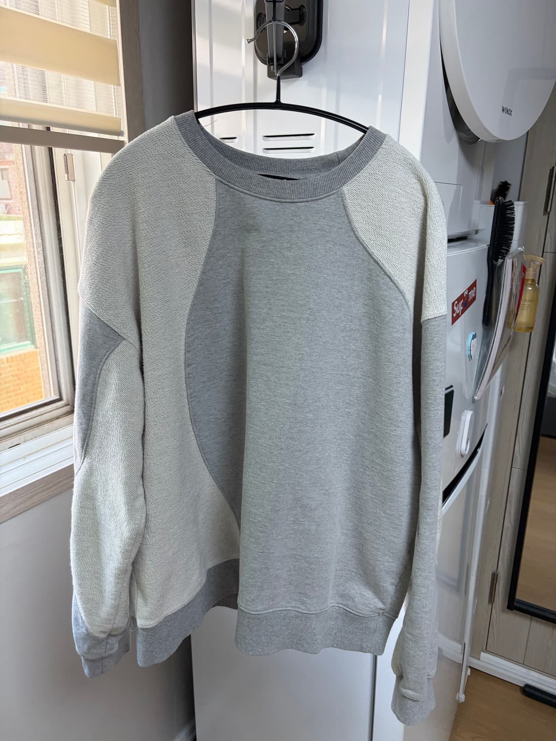 앤더슨벨 커브드 셔츠 그레이 XL 상품이미지1