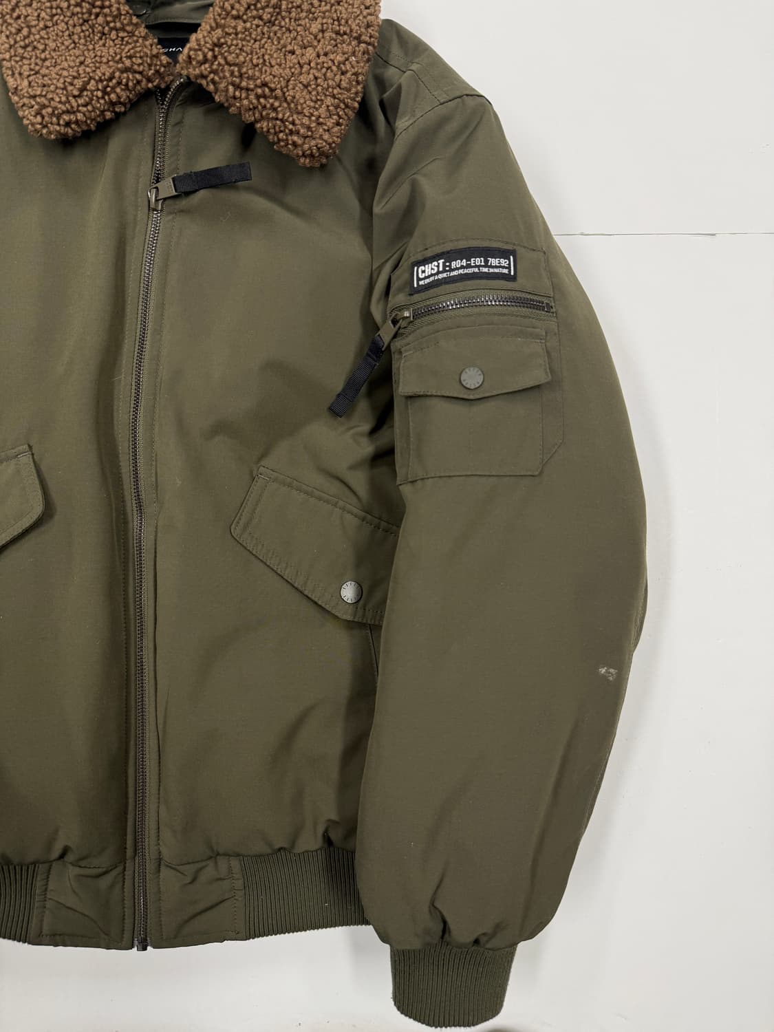 CHASECULT 양털 카라 패딩 블루종 상품이미지6