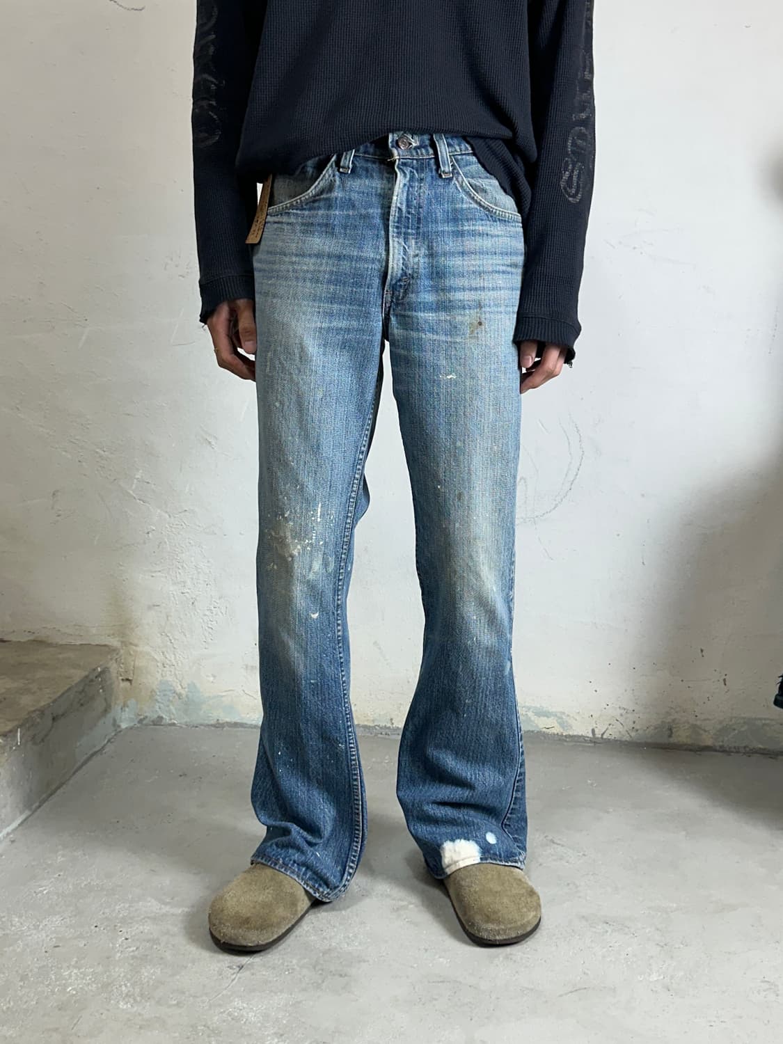 80's USA Made 빈티지 리바이스 646 벨바텀 부츠컷 오렌지탭 상품이미지3