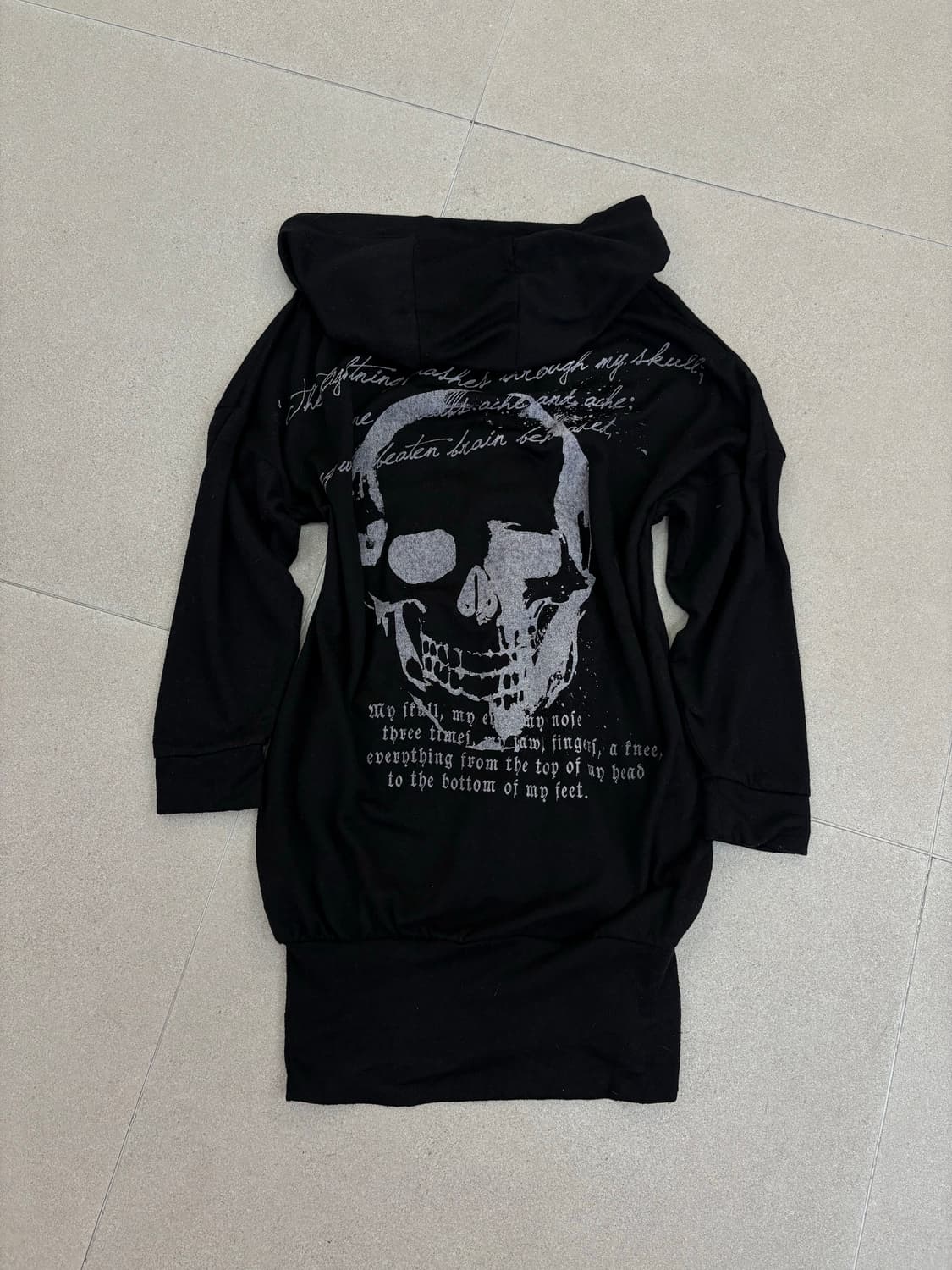 해골 후드 원피스 상품이미지1