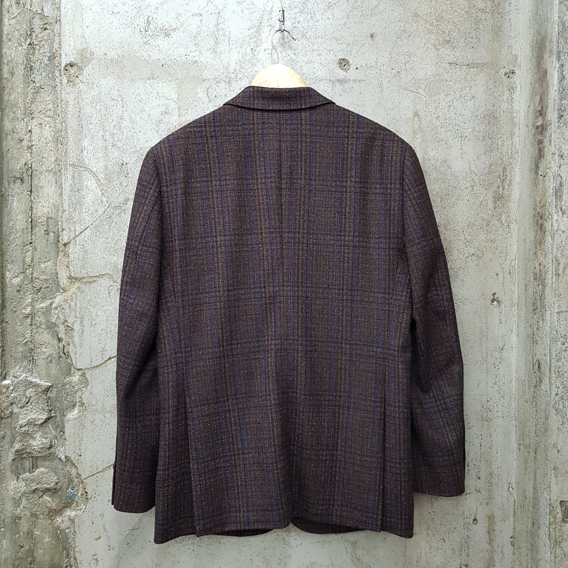 브룩스브라더스 체크 브라운 울캐시 자켓 100사이즈 상품이미지2