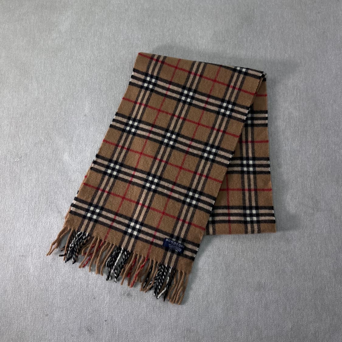 버버리 노바체크 램스울 베이지 머플러  상품이미지1