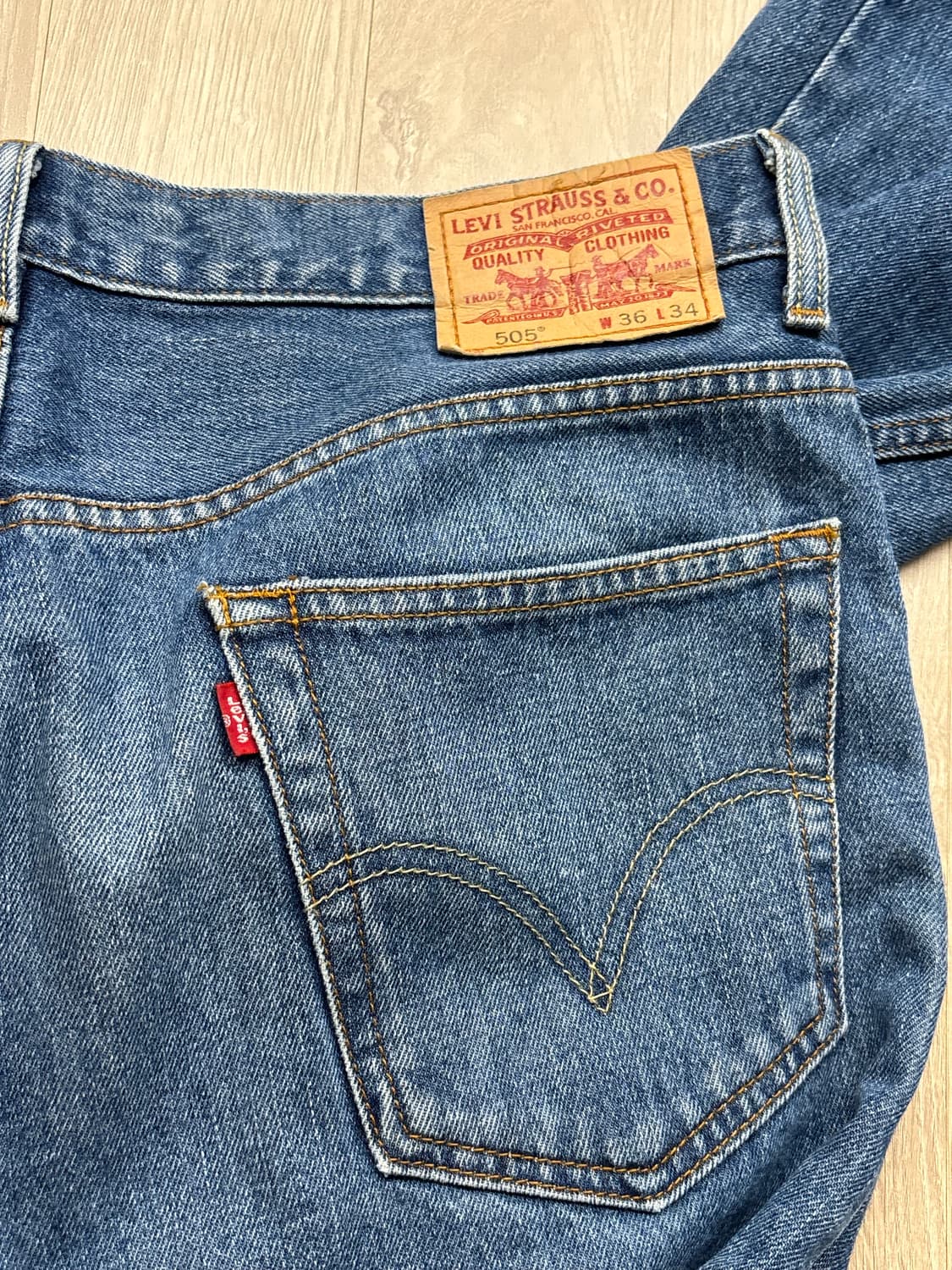 빈티지 리바이스 505 청바지 W36 L34 상품이미지8