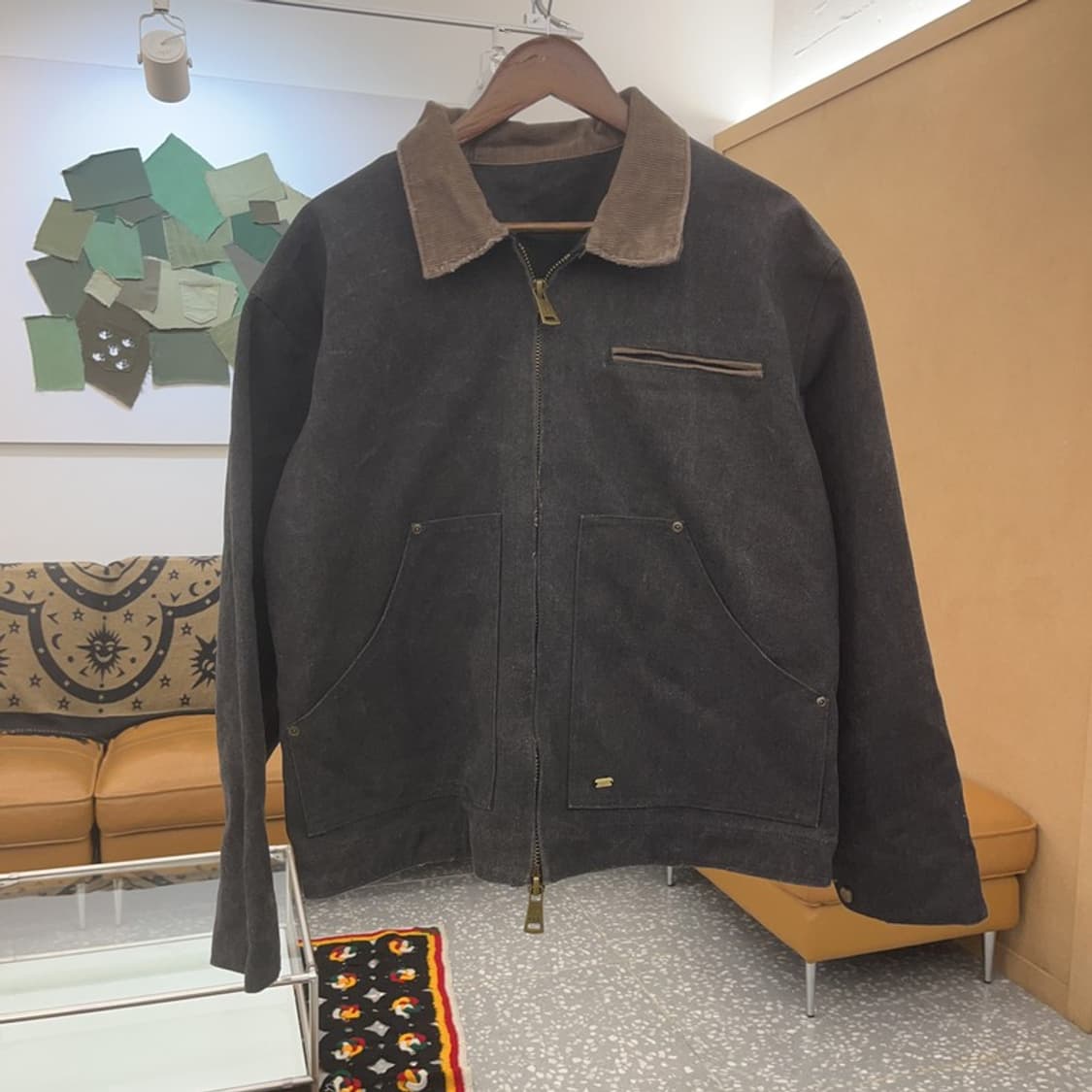 라퍼지스토어 빈티지 코듀로이 카라 데미지 워크 자켓 S C07484 상품이미지3