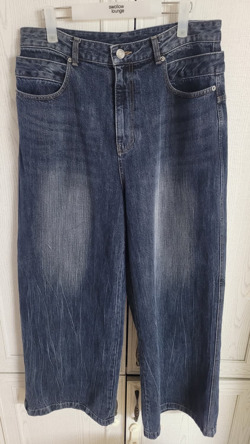 준지 / 더블 웨이스트 데님 팬츠 / 46 상품이미지1