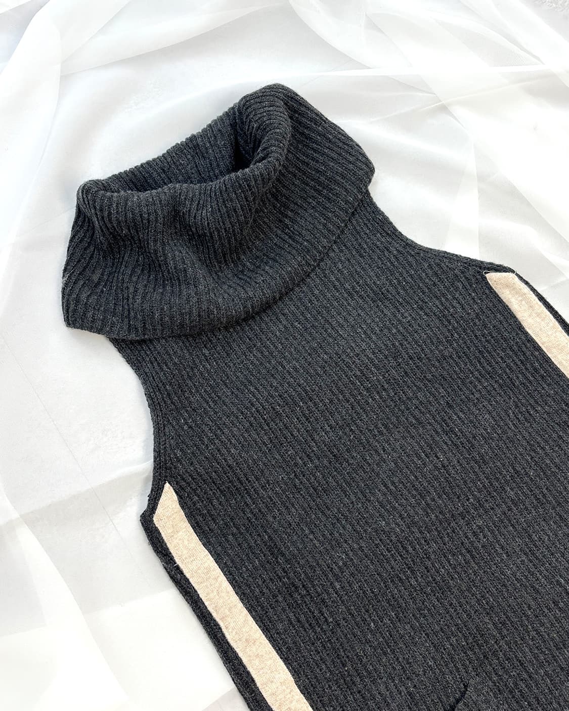 이와 사이드 울 트리밍 빅 터틀 베스트 상품이미지3