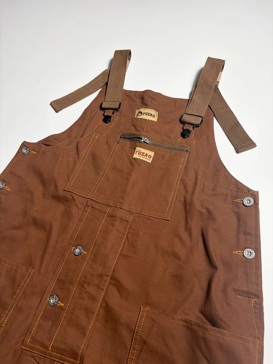 푸자오 Fuzao 아메카지 레트로 워크웨어 롤업 팬츠 R1755 상품이미지2