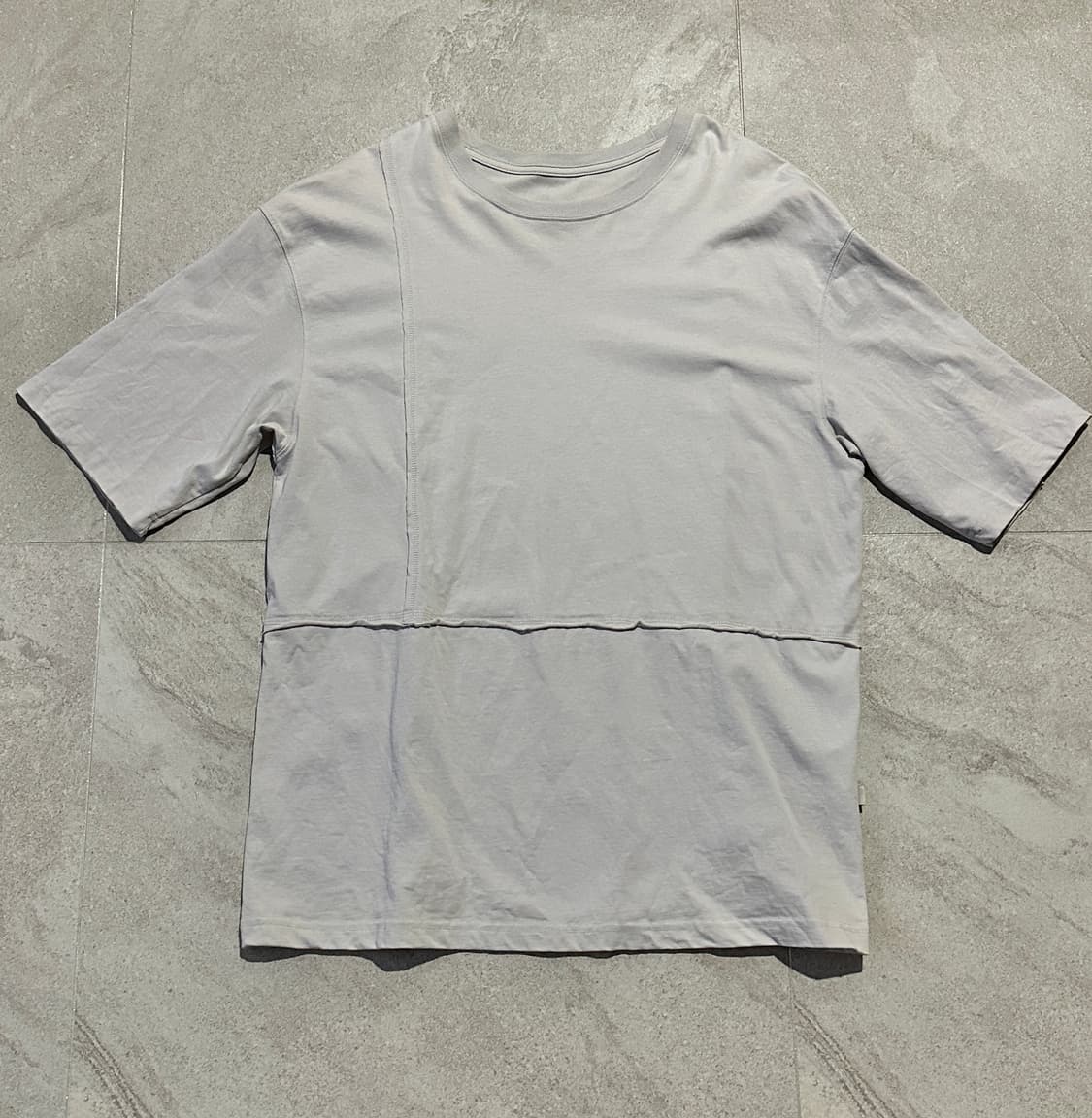 유스 반팔 티셔츠 그레이 L 상품이미지1