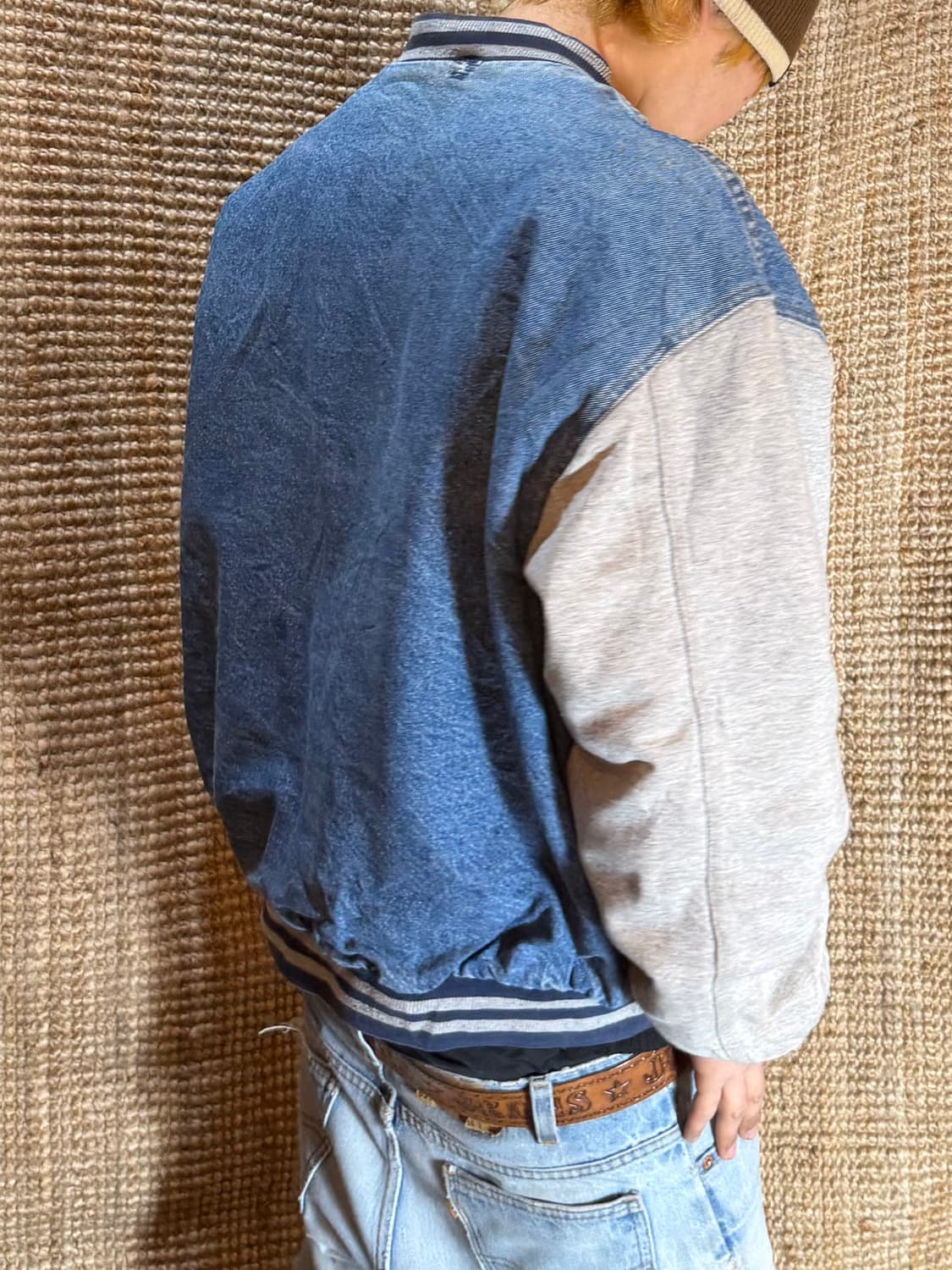 빈티지 데님 바시티 상품이미지3