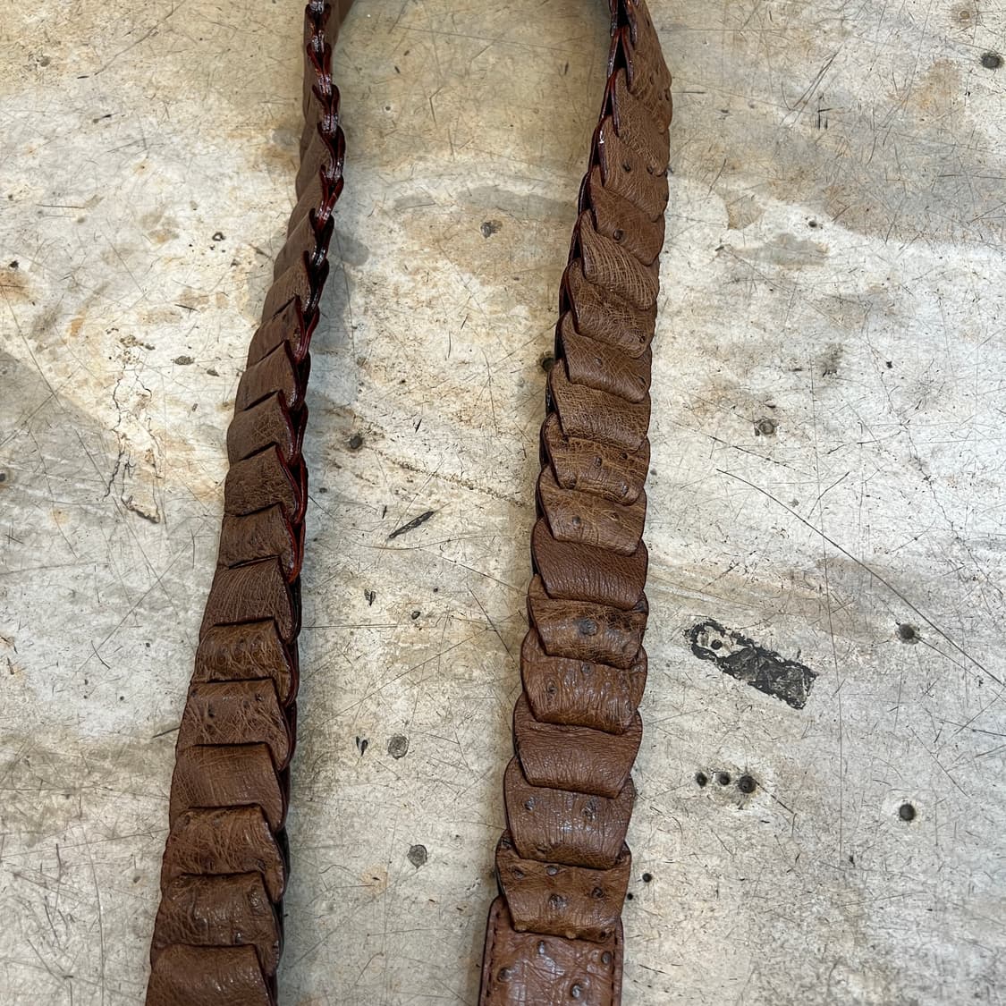 타조가죽 위빙 벨트 상품이미지8