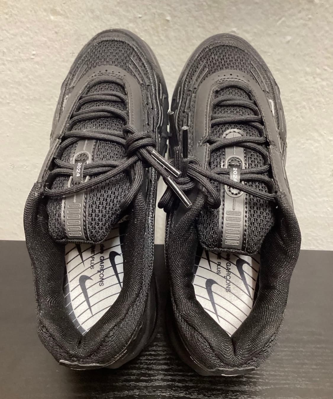 [235사이즈나이키 x 꼼데가르송 옴므 플러스 에어맥스 TL 2.5 블랙 상품이미지4