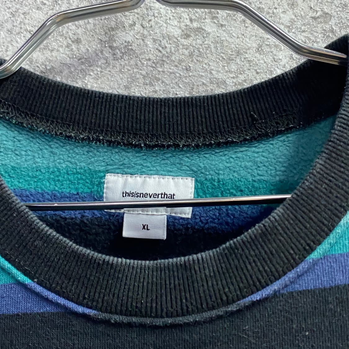 디스이즈네버댓 컬러블록 배색 스웻 B3722 상품이미지3