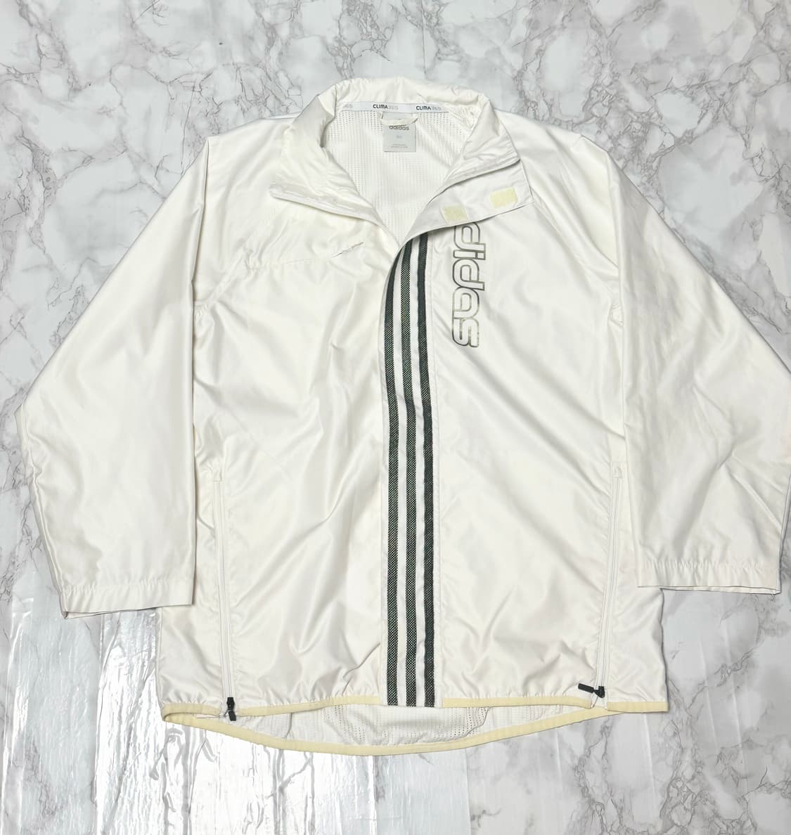 아디다스 빅로고 화이트 올드스쿨 바람막이 자켓 상품이미지3