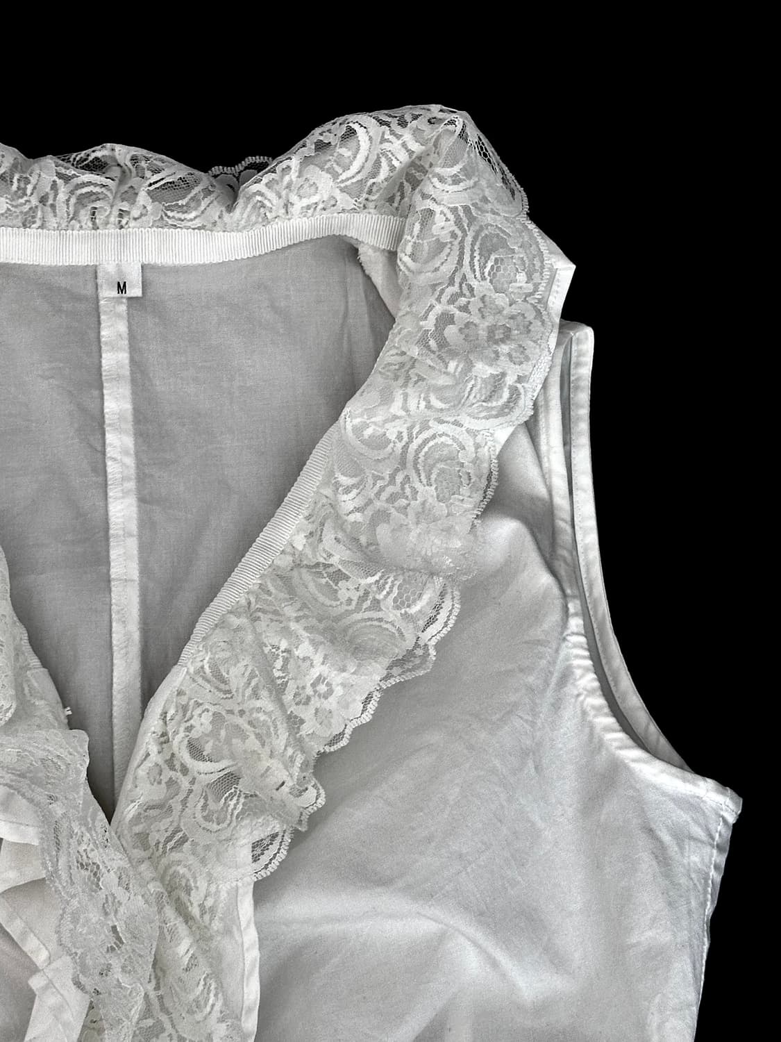 빈티지 프릴 슬리브리스 셔츠 상품이미지4