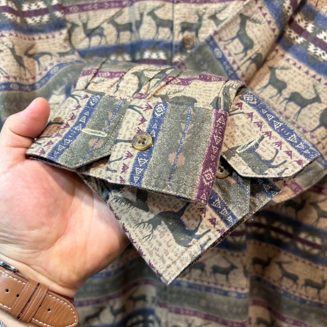 [L] WOOLRICH 울리치 빈티지 패턴 워크 셔츠 상품이미지2