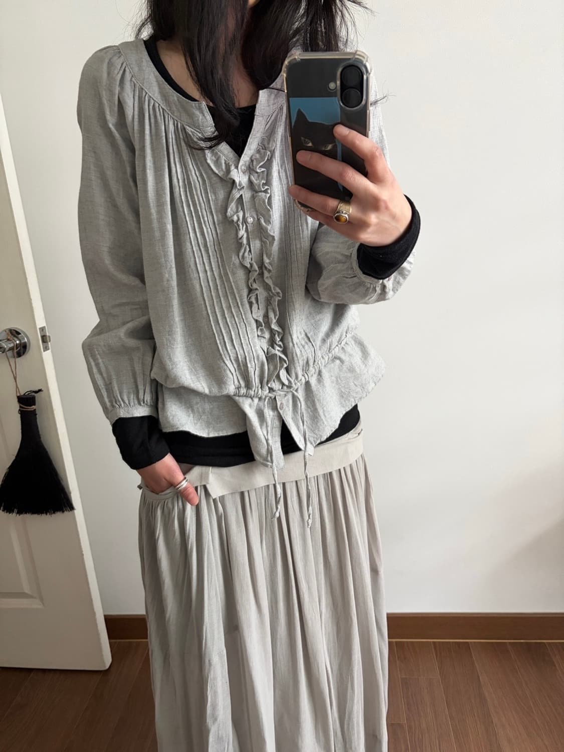 cotton frill blouse 상품이미지5